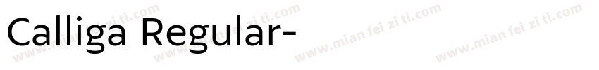 Calliga Regular字体转换